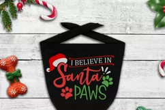 I belive in Santa Paws SVG, Christmas dog cut file Product Image 2