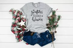 Snowflakes are Kisses from Heaven SVG | Snowflake SVG Product Image 3