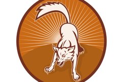 angry wild dog or wolf barking Product Image 1