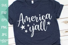 America Y'all - A 4th of July SVG Cut File Product Image 1