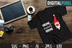 Gnome Sweet Gnome SVG PNG DXF | Valentines Crafters SVG Product Image 2