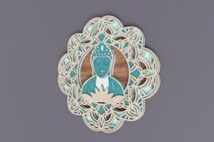 Mandala laser cut file - Buddha Mandala Product Image 5