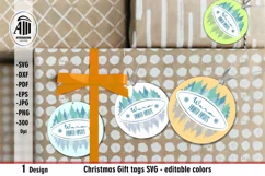 Christmas tags SVG|Warm winter wishes giftg card SVG Product Image 2