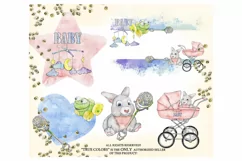 Hush Little Baby Clip Art Fashion Illustration Planner Product Image 3