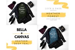 Autumn Winter Fall Bella Canvas 3001 TShirt Mockup Bundle Product Image 3