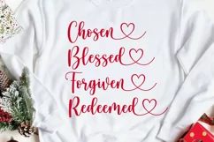 Christian SVG PNG EPS DXF Chosen SVG Blessed SVG Cut Files Product Image 4