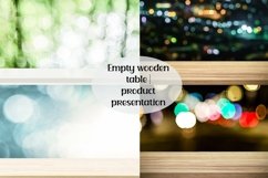Empty wooden table bundle | product presentation Product Image 1