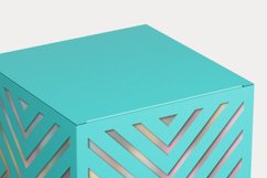 Square Ornaments 1 Cuttable Gift Box Repeating Holes SVG Product Image 4