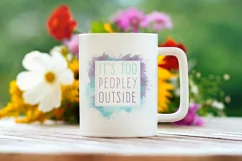 Too Peopley Watercolor Clip Art PNG Product Image 1