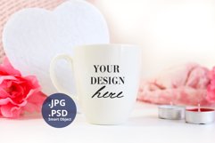 Bistro Mug Mockup Valentine's Day PSD & JPG Full Wrap Product Image 2