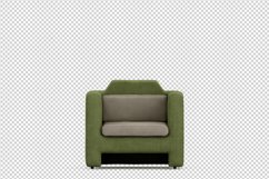 Isometric Arm Chair 3D isolated render Product Image 1