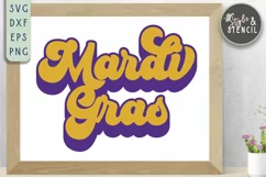 Mardi Gras Retro SVG - PNG, DXF, SVG, EPS, Cut File Product Image 7