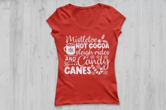 Mistletoe Hot Cocoa Sleigh Rides Candy Canes Svg, Winter Svg Product Image 2