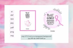 Breast Cancer clipart SVG,EPS,PNG,JPG,AI Product Image 1