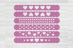 Heart bracelets template dxf svg png ai files Product Image 1