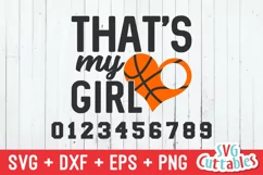 Basketball svg | That's My Girl | Shirt Design Product Image 2