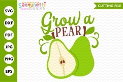 Grow a pear SVG, fruit or gardening cutting file Product Image 1