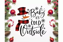 Baby it's cold outside SVG, Christmas Svg, Christmas Shirt Product Image 2