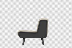Isometric Arm Chair 3D isolated render Product Image 1