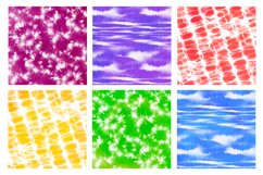 Watercolor shibori patterns Digital paper Product Image 2