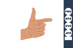 Human hand making finger gun gesture vector illustration wit Product Image 1
