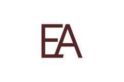 EA Logo design vector template Product Image 1