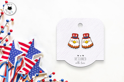 Patriotic Stud Earrings Laser Cut | Kawaii Earrings SVG Product Image 3