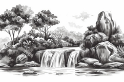 Natural Scenery Background Wallpaper Product Image 1