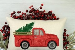 Christmas tree truck printable sublimation design Product Image 2
