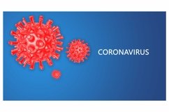Coronavirus. Banner template with 3d illustration of corona Product Image 1