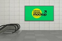 Subway Signage Horizontal Mockup Product Image 1