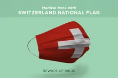 Mask with switzerland syria taiwan tajikistan Nation Flags Product Image 2