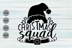 Christmas Squad Svg, Christmas Svg, Holiday svg, Santa Svg. Product Image 1