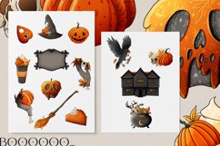 Mystical Autumn Season - Halloween clipart, witch clipart Product Image 2