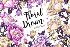 Floral clipart, Watercolor roses, spring flowers, roses Product Image 1