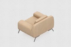 Isometric Arm Chair 3D isolated render Product Image 1