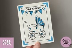 New baby card insert design| Paper cutting | Cricut Joy svg Product Image 3
