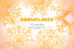 Snowflakes Clipart - PNG Files Product Image 1