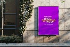 Sign Board Mockup on Building Wall Product Image 1
