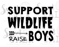 Support wildlife-Raise boys instant digital download Product Image 1