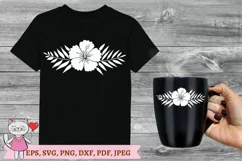 Hibiscus Silhouette Florals Svg, hand drawn Hibiscus Product Image 9