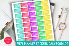 Meal Planner Stickers I Daily Food Log Stickers Product Image 1