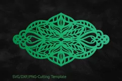 Cuff Bracelet Leather Jewelry Templates lace flora, svg dxf Product Image 1