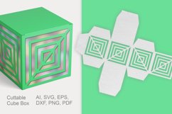 Square Ornaments 2 Cuttable Favor Box Repeating Holes SVG Product Image 1