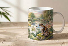 Mug blooming lily garden sublimation Product Image 2