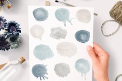 Watercolor Blobs neutral clipart Graphics - 44 PNG Product Image 1