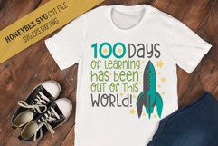 100 Days of Learning Rocket SVG Cut File Product Image 1