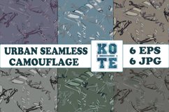 6 Seamless Military Urban Camouflage Product Image 1