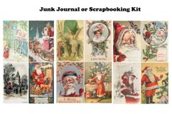 Vintage Christmas Junk Journal or Scrapbook Add Ons Kit PDF Product Image 3