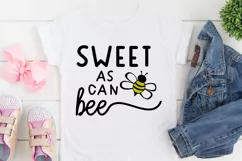 Sweet as can bee svg, bee shirt svg, kid's bee design svg Product Image 2